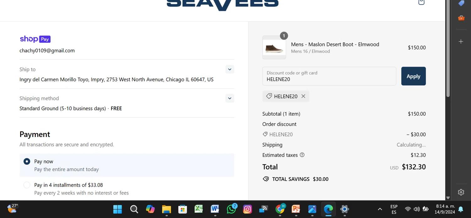 how to use SeaVees coupons