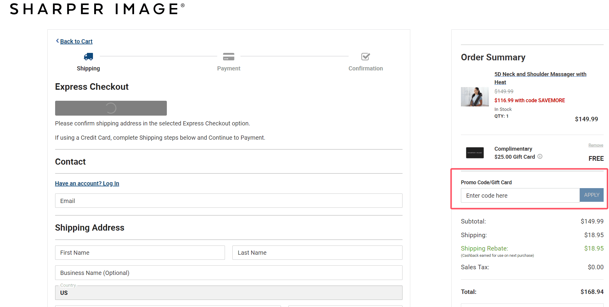 how to use Sharper Image coupons