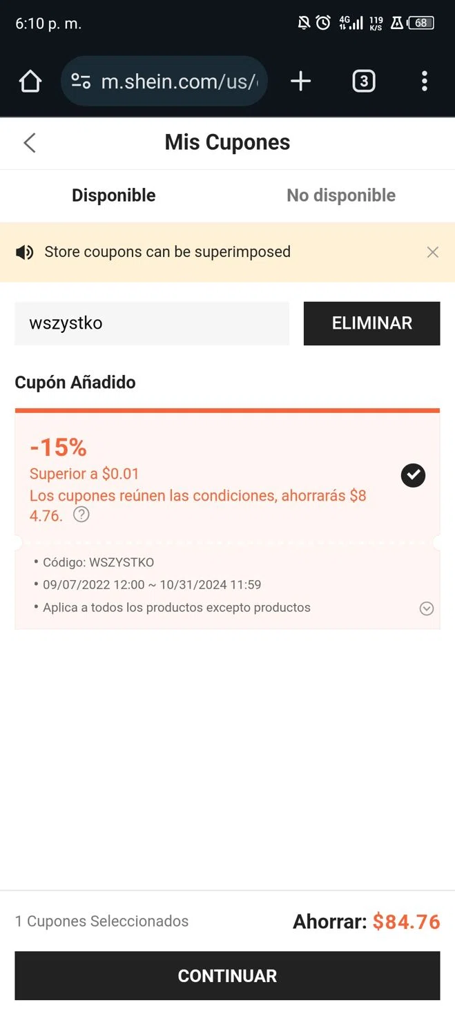 how to use SheIn coupons