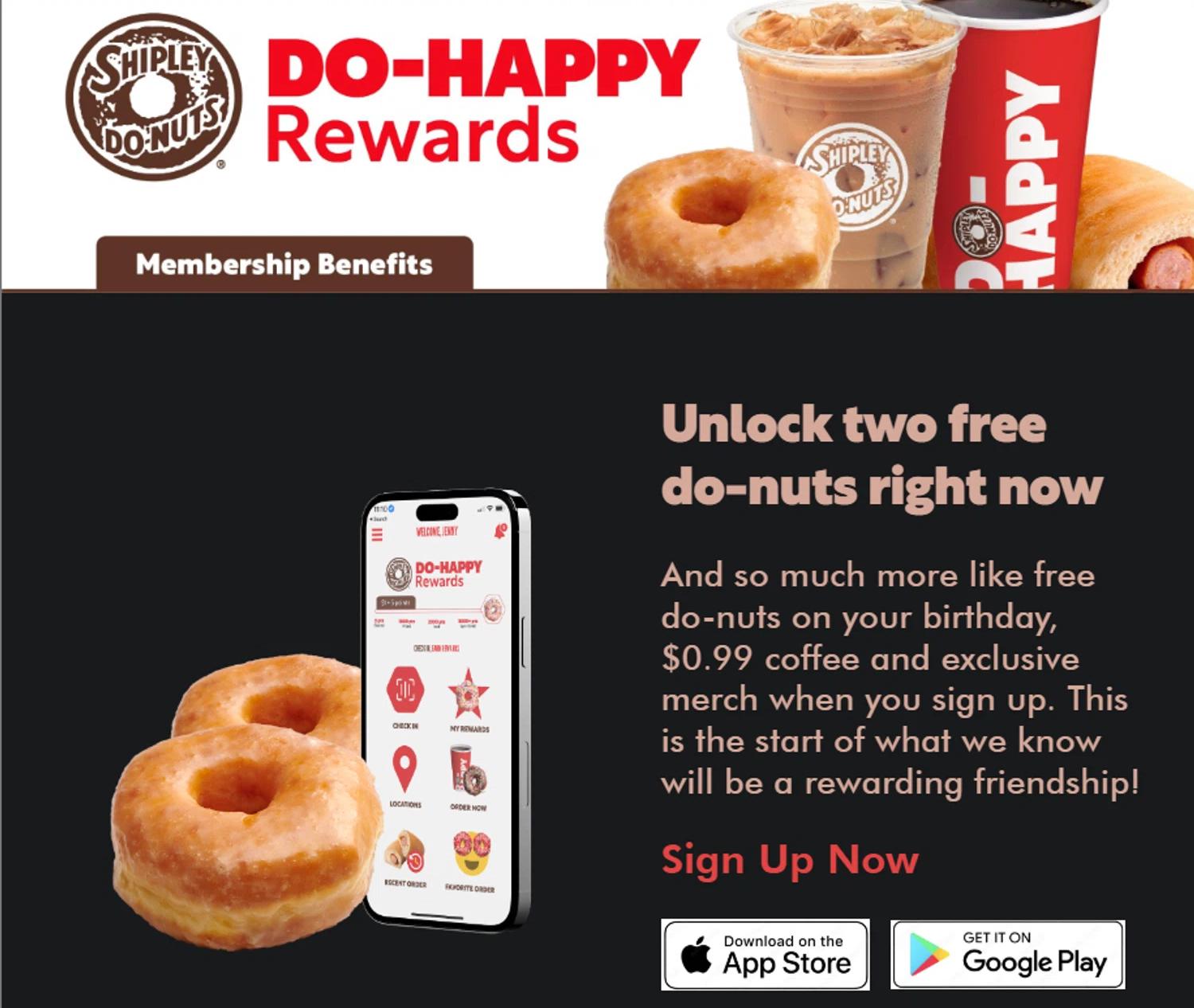 how to use Shipley Do-Nuts coupons