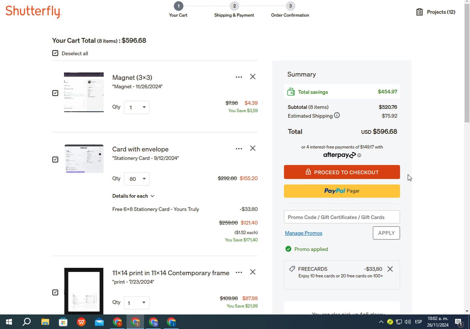how to use Shutterfly coupons
