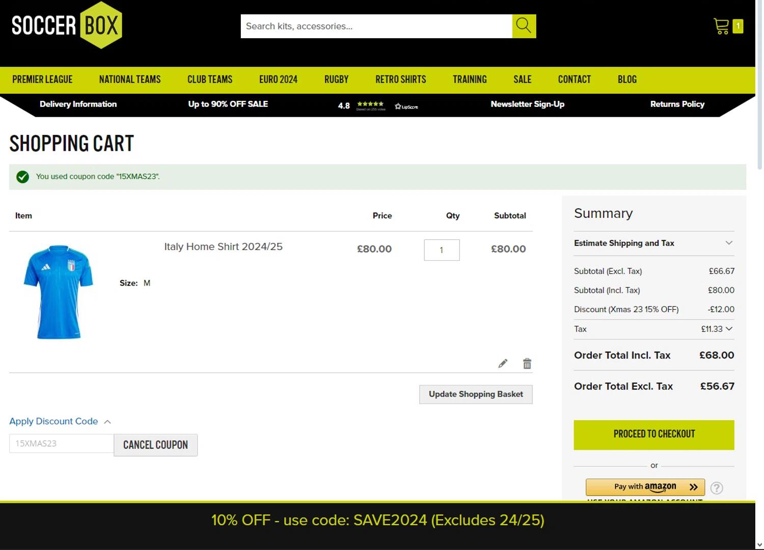 how to use Soccer Box coupons