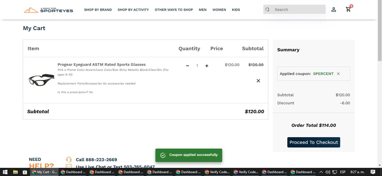 how to use Sporteyes.com coupons