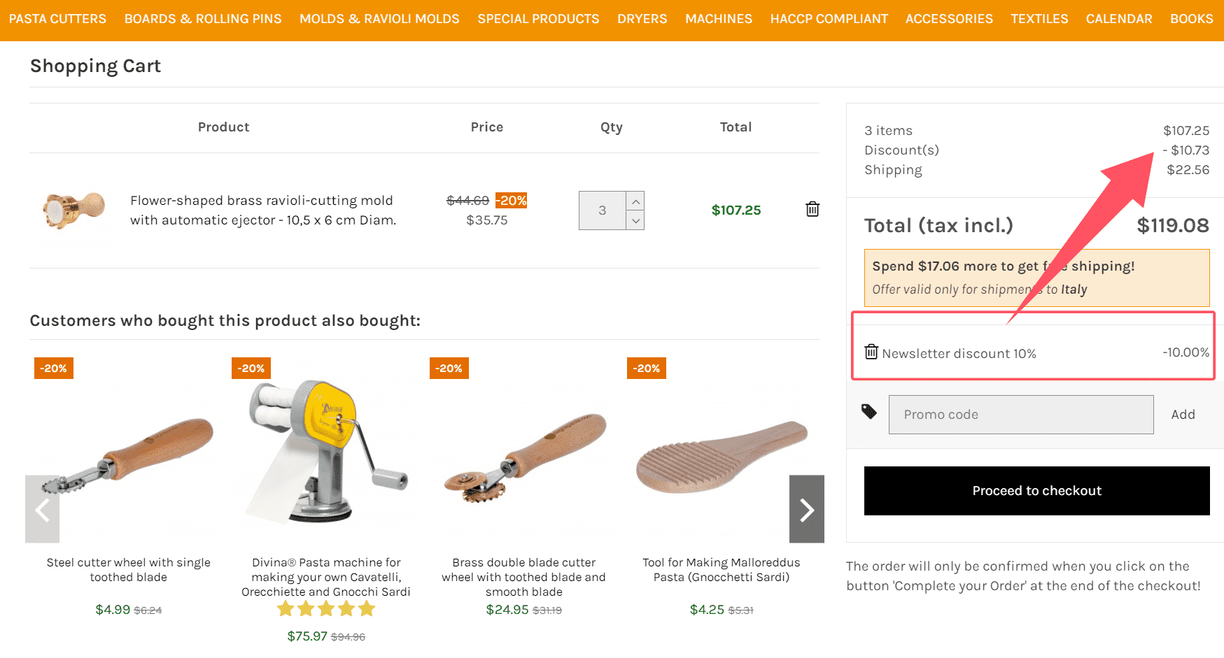 how to use Tagliapasta coupons