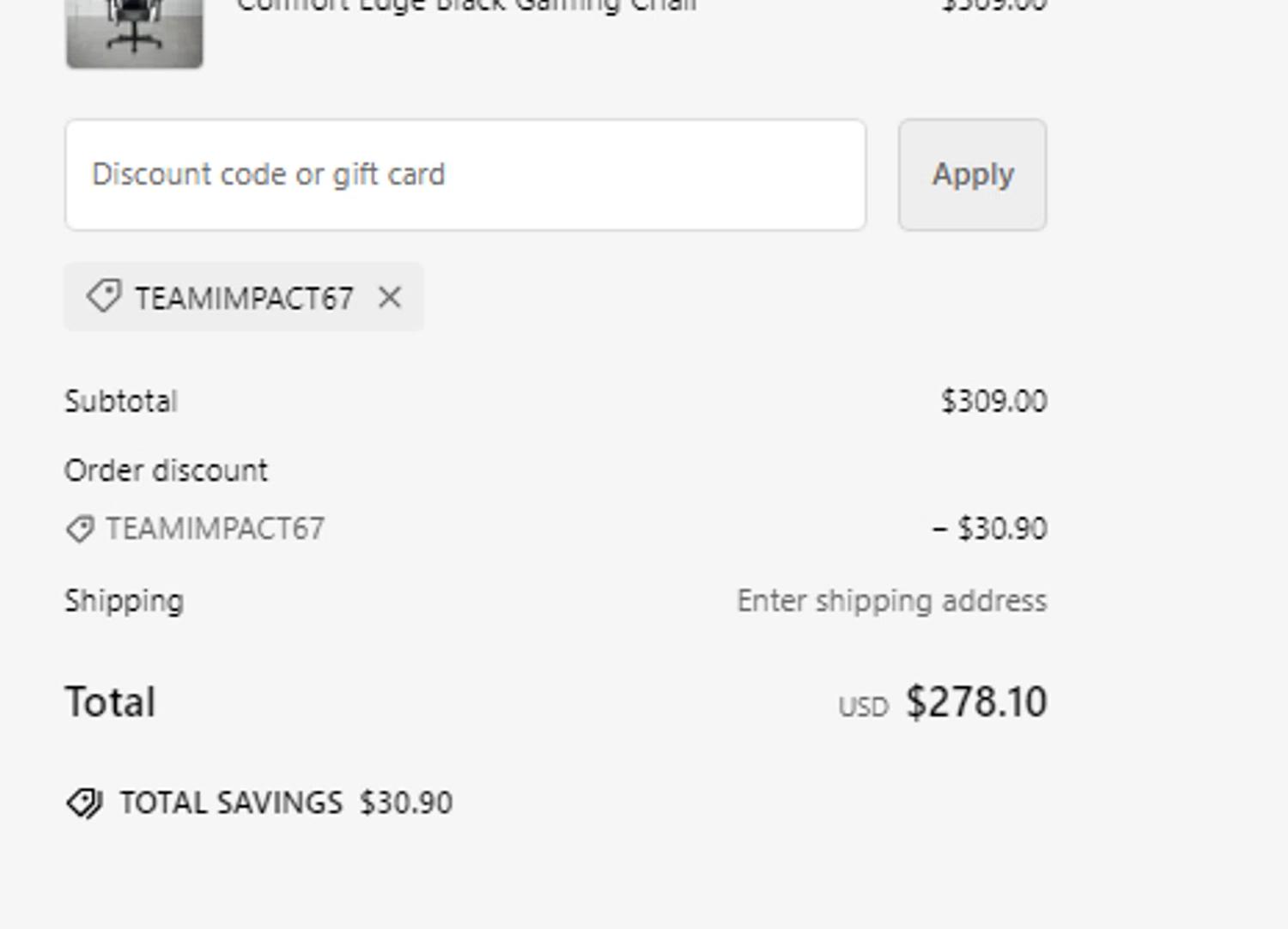 where to use Techni Sport promo code box