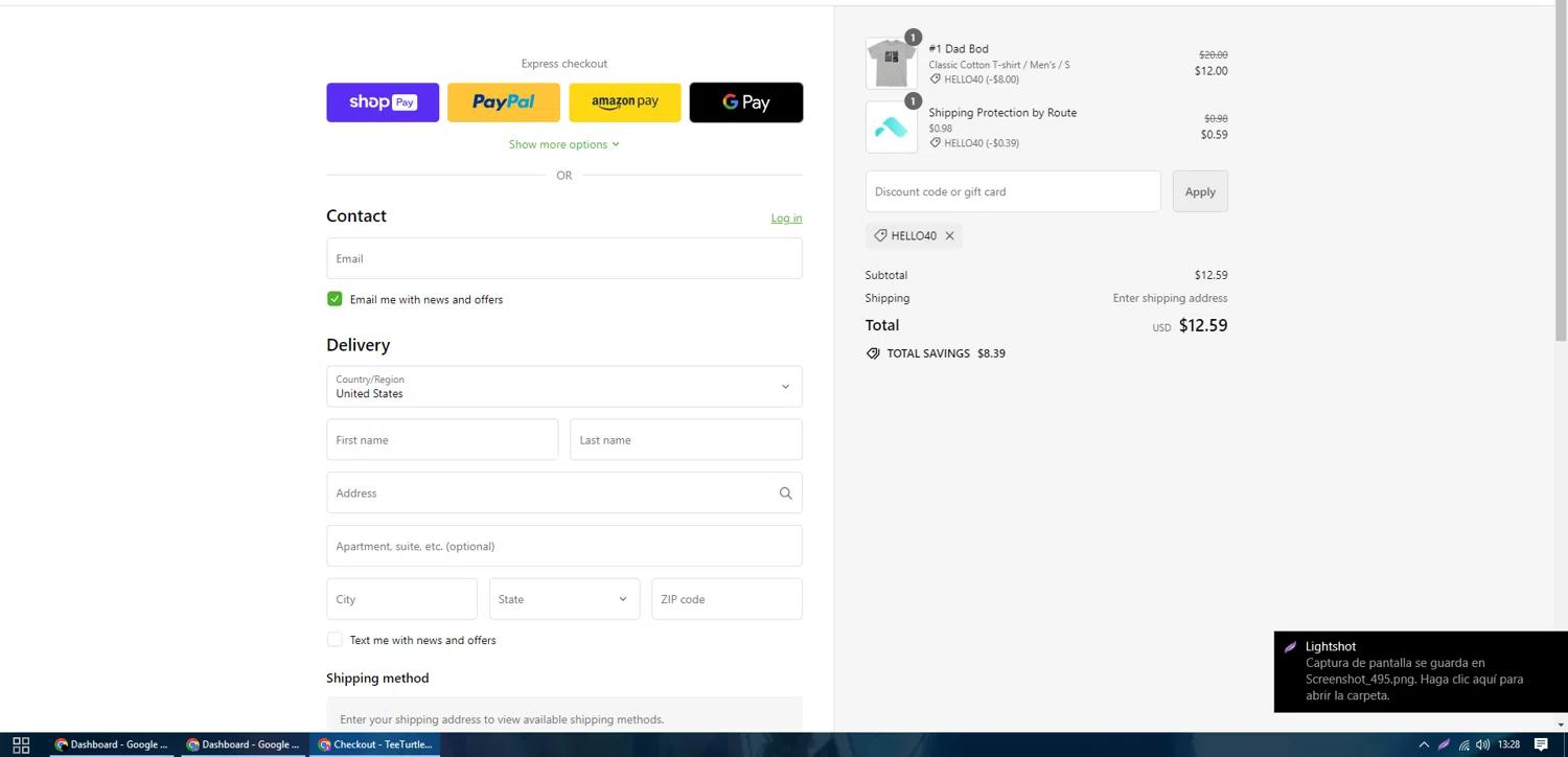 how to use TeeTurtle coupons