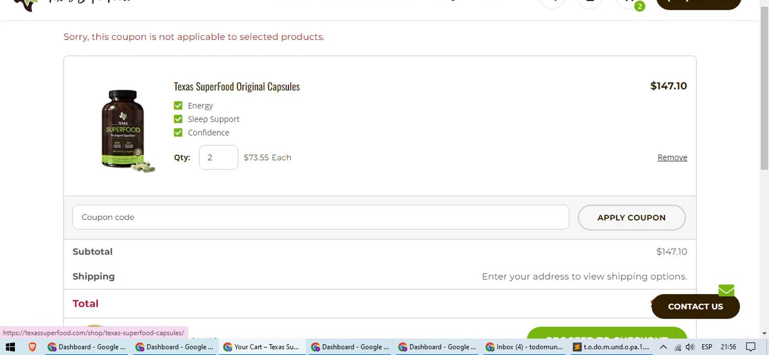 how to use Texas Superfood coupons