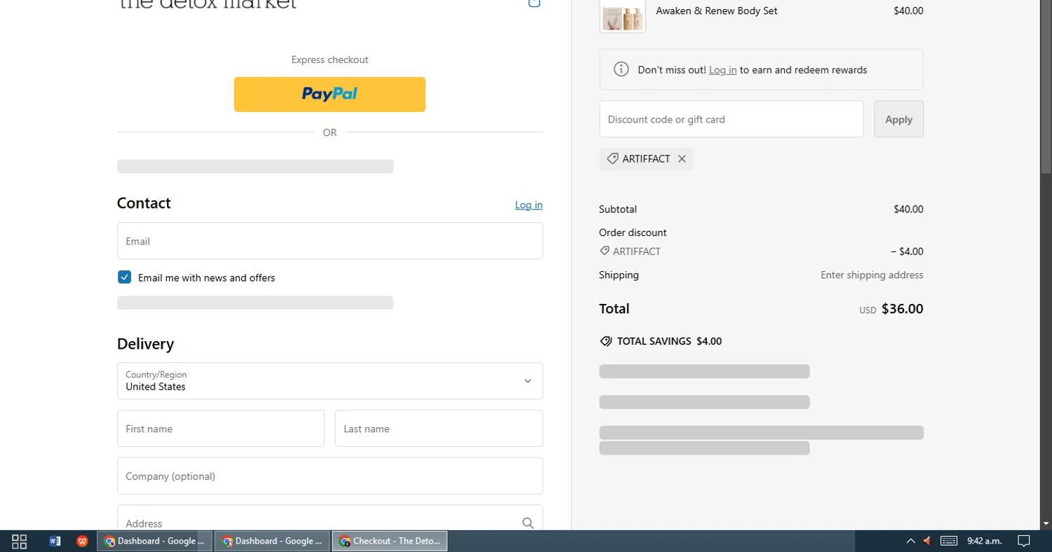 how to use The Detox Market coupons