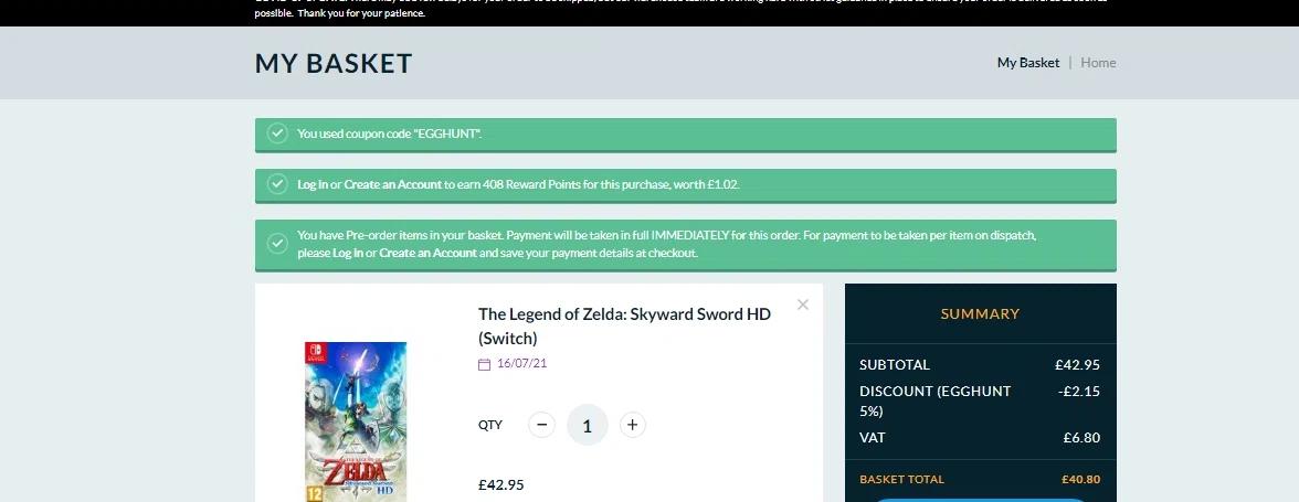 where to use The Game Collection promo code box