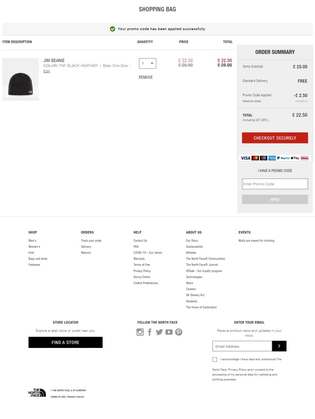how to use The North Face coupons
