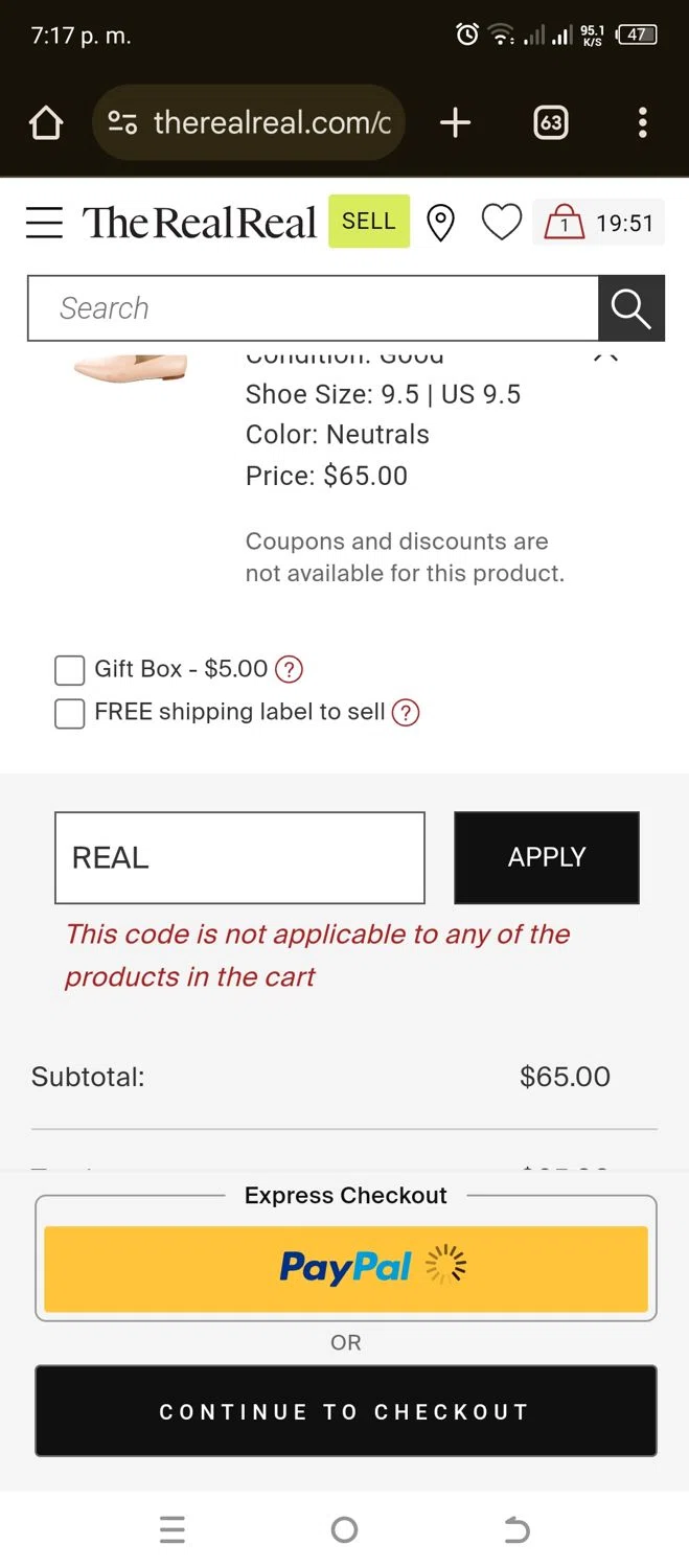 how to use The RealReal coupons