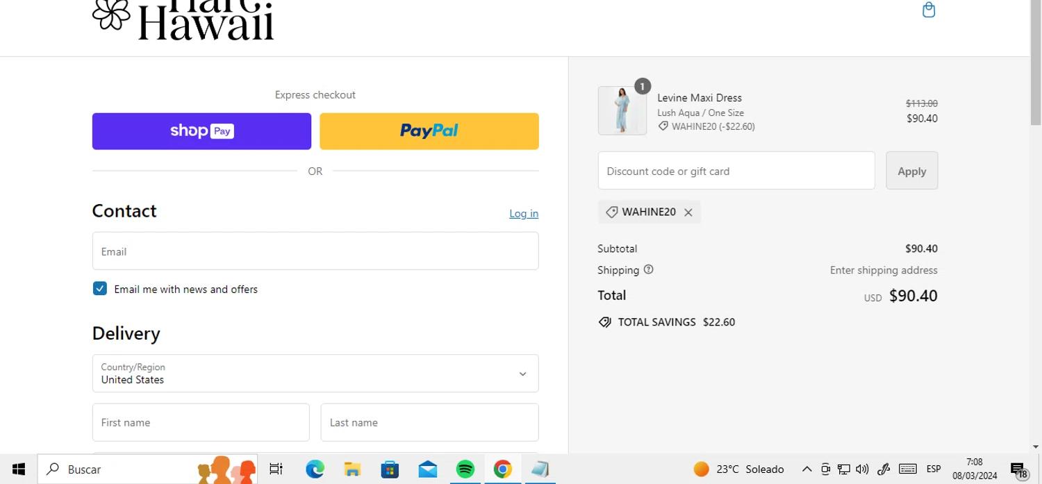 how to use Tiare Hawaii coupons