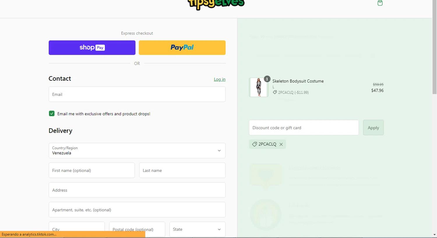 how to use Tipsy Elves coupons