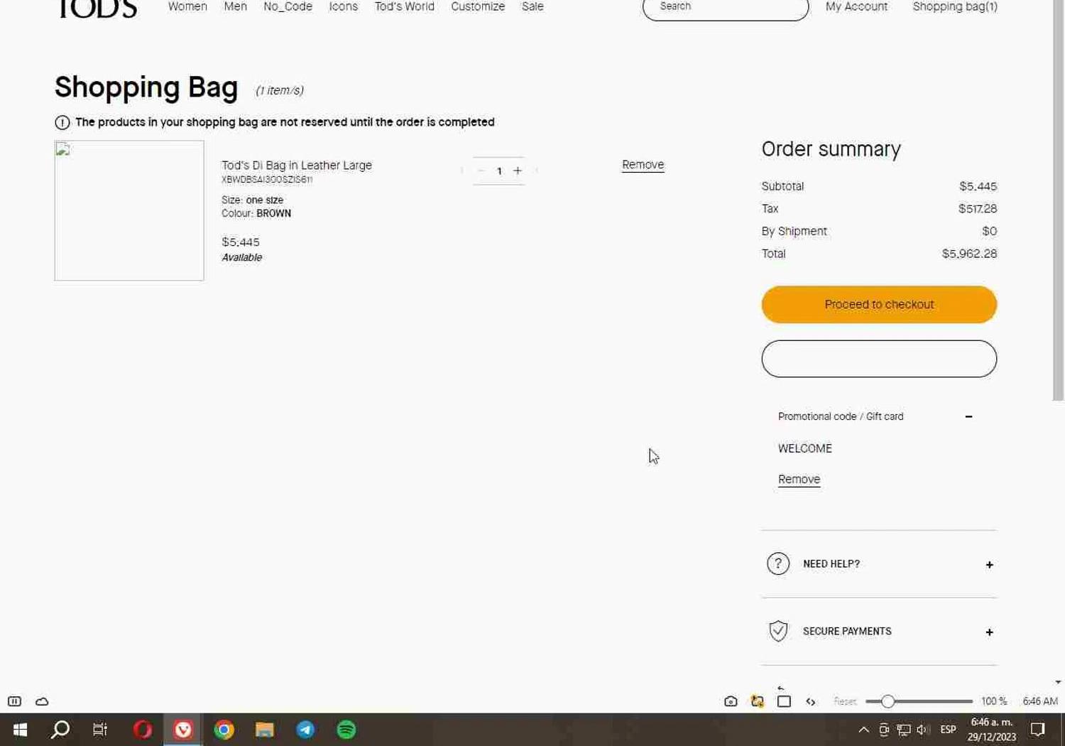 how to use TOD'S coupons