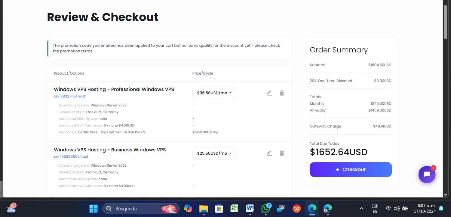 where to use UltaHost promo code box