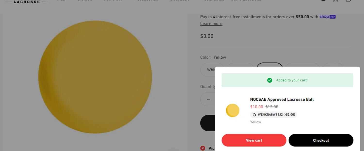 how to use Universal Lacrosse coupons