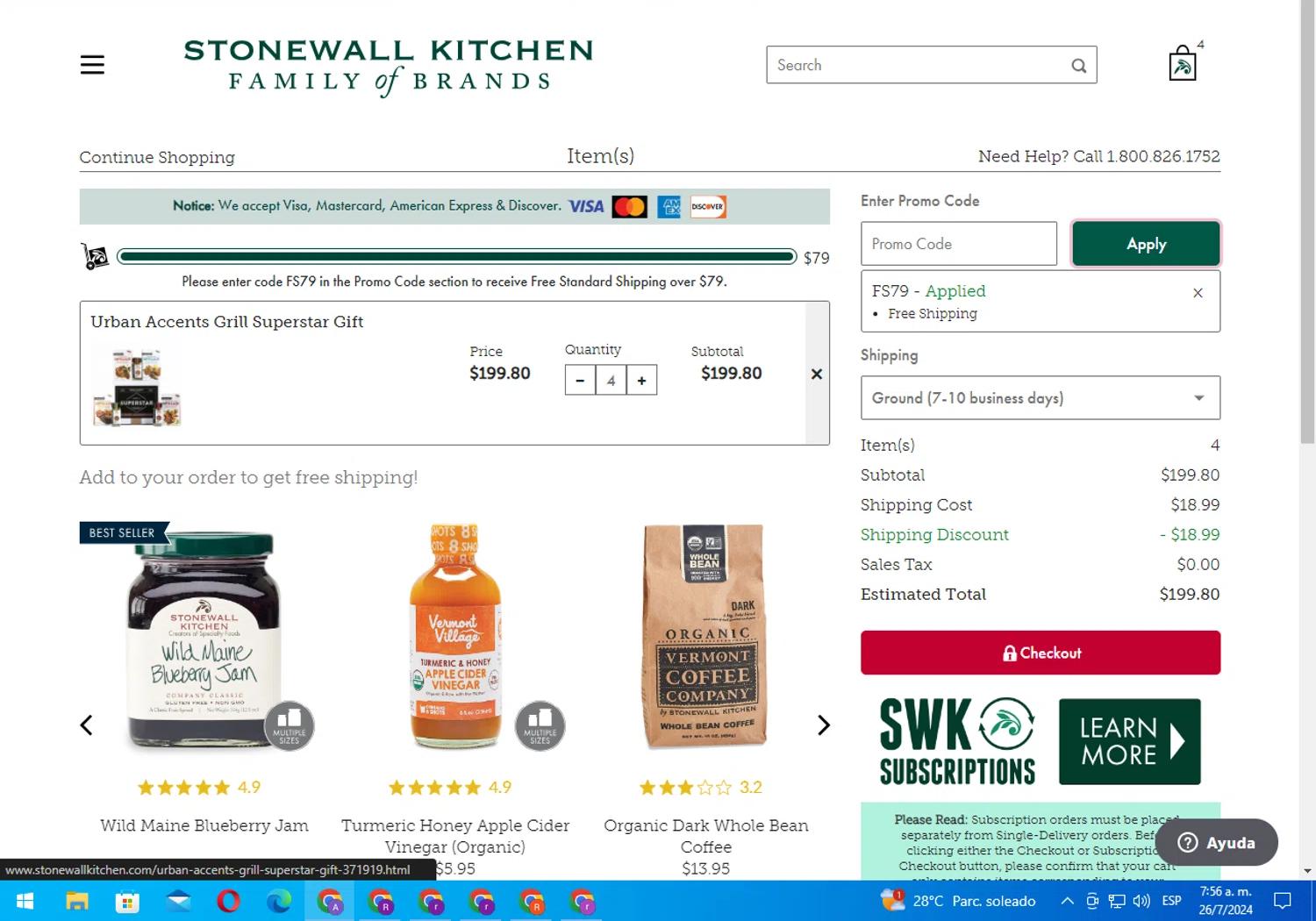 how to use Stonewall Kitchen coupons