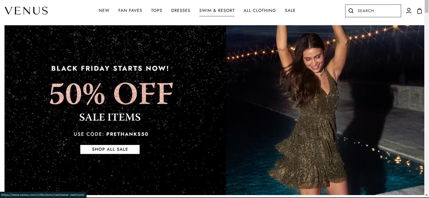 where to use Venus promo code box