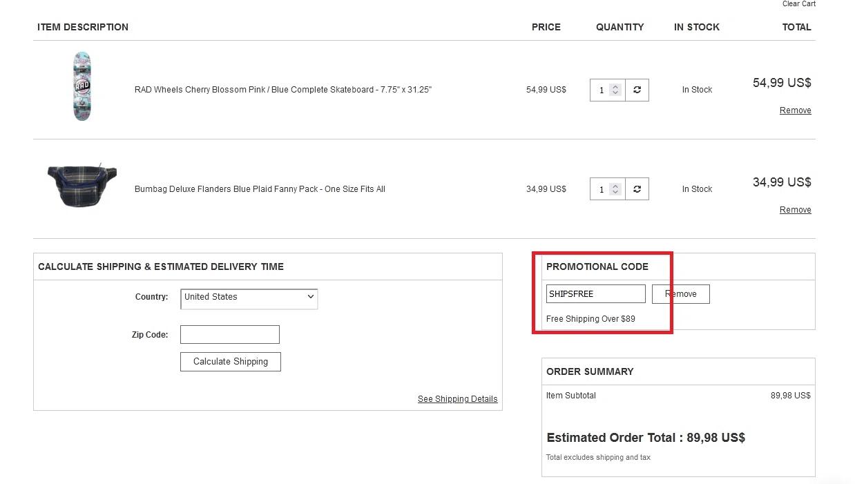 how to use Warehouse Skateboards coupons