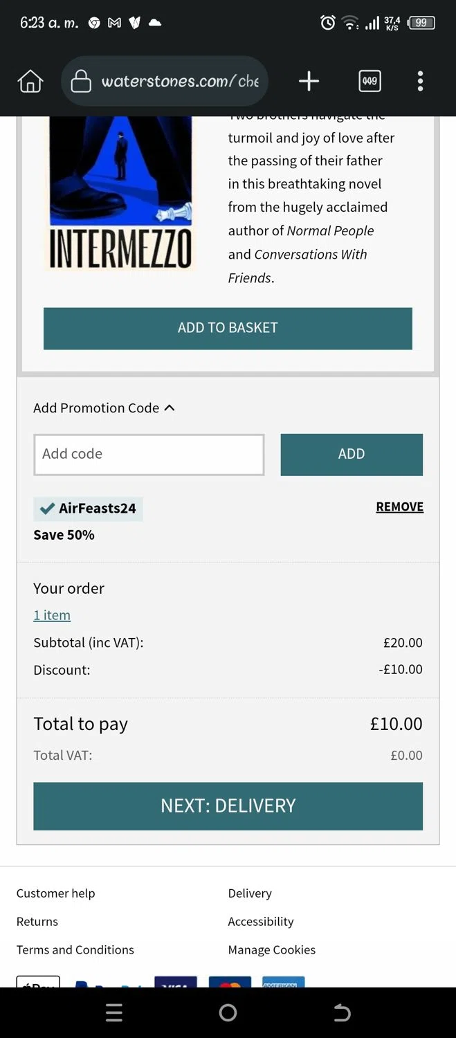 how to use Waterstones coupons
