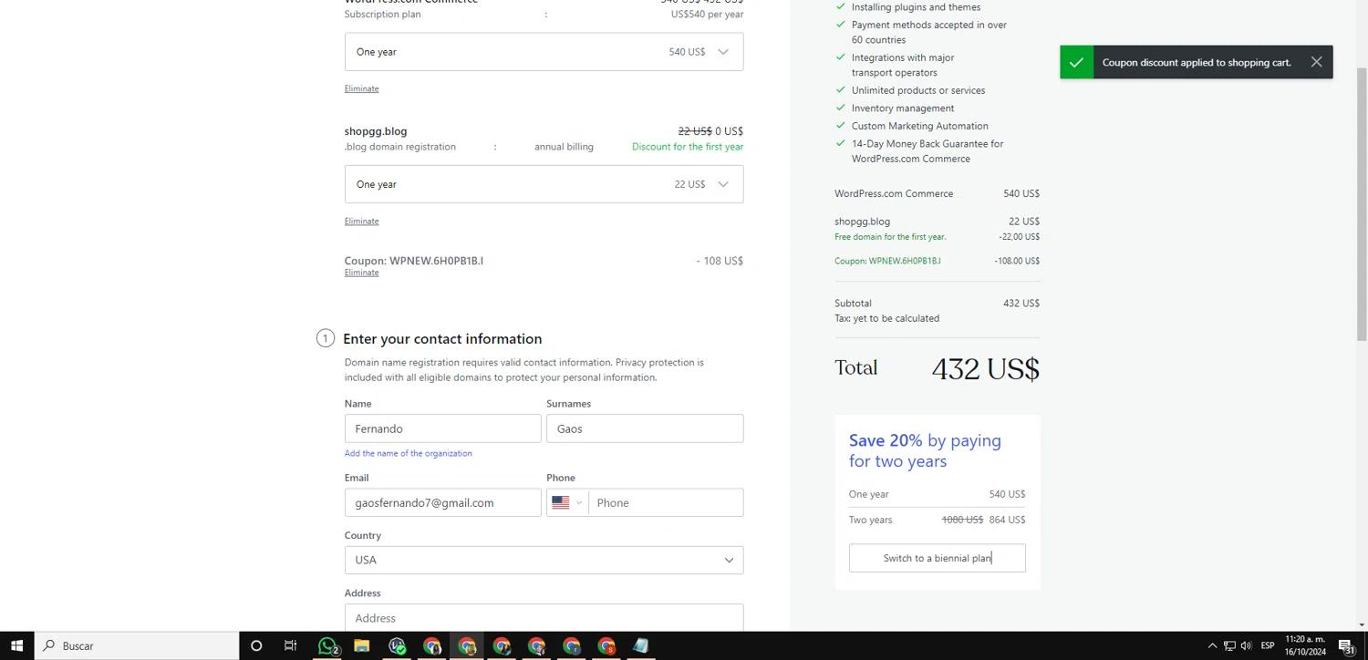 how to use WordPress coupons