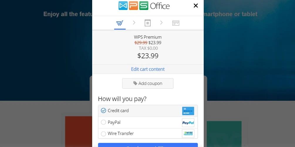 how to use WPS Office coupons