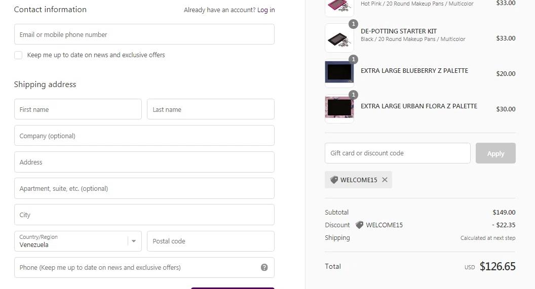 how to use Z Palette coupons