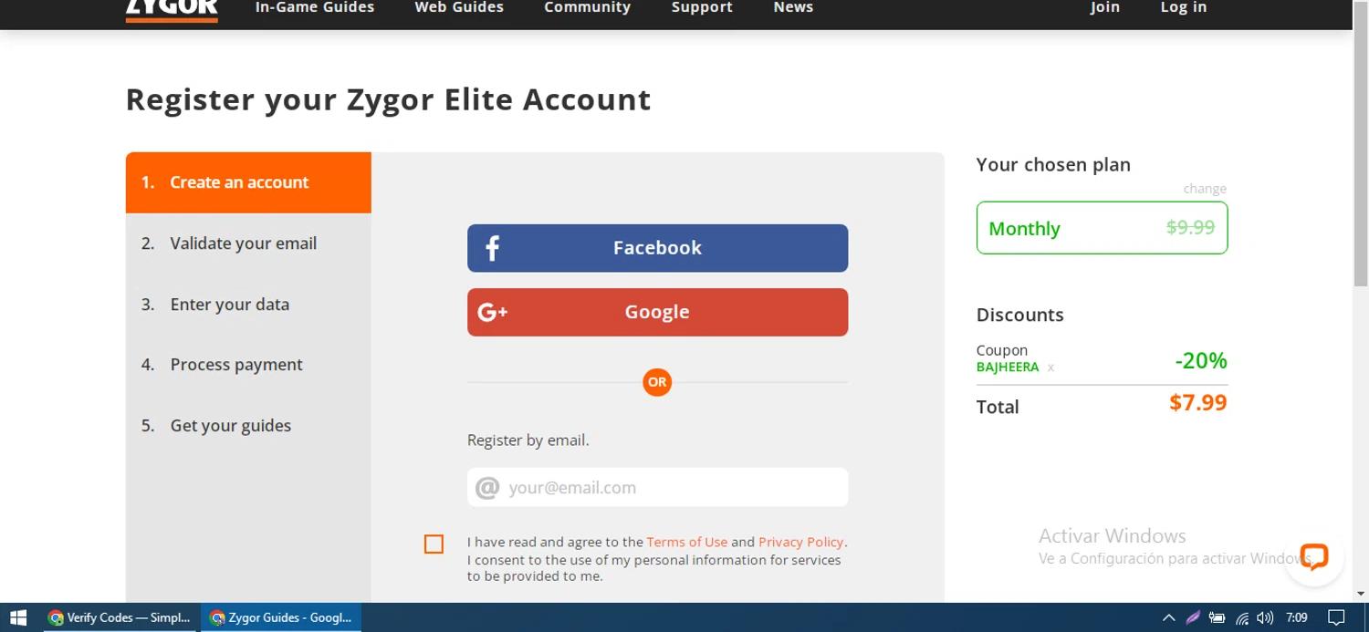 where to use Zygor Guides promo code box